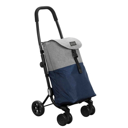 Ceruzo Go Four Boodschappentrolley - Blauw / Grijs - 43.5 Liter - By Playmarket - XdropX