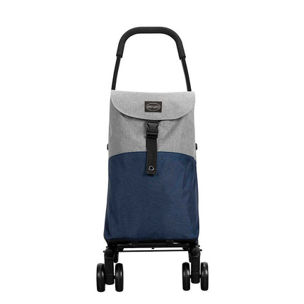 Ceruzo Go Four Boodschappentrolley - Blauw / Grijs - 43.5 Liter - By Playmarket - XdropX