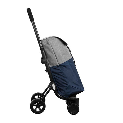 Ceruzo Go Four Boodschappentrolley - Blauw / Grijs - 43.5 Liter - By Playmarket - XdropX