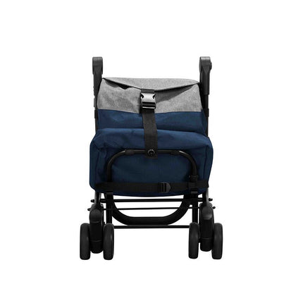 Ceruzo Go Four Boodschappentrolley - Blauw / Grijs - 43.5 Liter - By Playmarket - XdropX