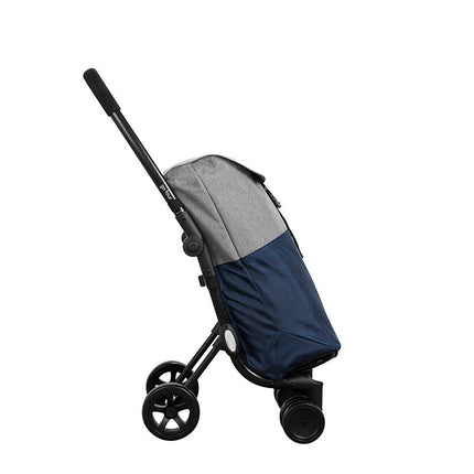 Ceruzo Go Four Boodschappentrolley - Blauw / Grijs - 43.5 Liter - By Playmarket - XdropX
