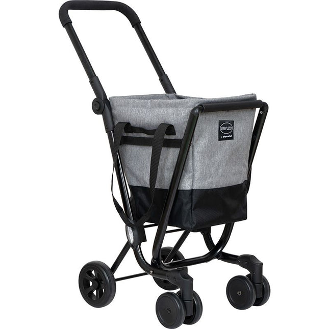 Ceruzo By Playmarket Easy Go Boodschappentrolley - Zwart-Grijs - XdropX
