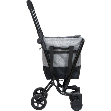 Ceruzo By Playmarket Easy Go Boodschappentrolley - Zwart-Rood - XdropX