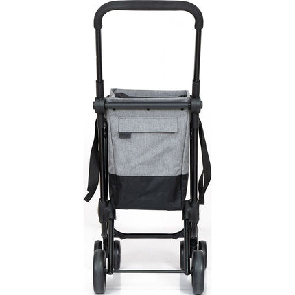 Ceruzo By Playmarket Easy Go Boodschappentrolley - Zwart-Rood - XdropX