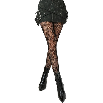 1 paar panty's voor dames, panty's voor dames, kousen voor dames, panty's voor dames, kousen, winterleggings voor dames,  visnet voor dagelijks gebruik en winteroutfits, uitgesneden panty's, uitgesneden kousen - XdropX