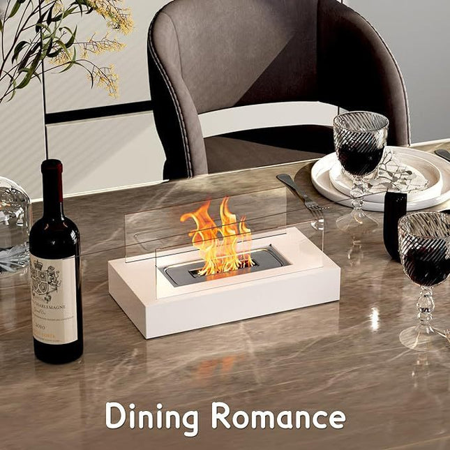 Rectangular Desktop Alcohol Fireplace Outdoor Portable Real Fire Fireplace Lamp Heater Modern Decorative Atmosphere Lamp - XdropX