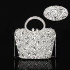 Horse Eye Handbag In Silver