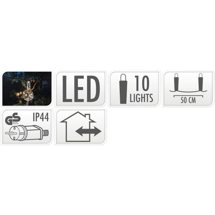 Feestverlichting Voor De Tuin - 450Cm - Warm Wit - 10X5 Led