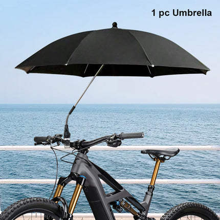 Nieuwe strandstoelparasol met zonbescherming, draagbare zonneschermparasol met clip, 360° draaibaar en in hoogte verstelbaar, biedt warmte-isolatie en zonbescherming, ideaal voor kamperen, strandstoelen, golfkarretjes