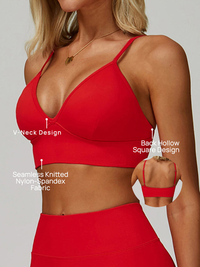 Earthbound Girl Double-Strap Racerback Sports Bra-1