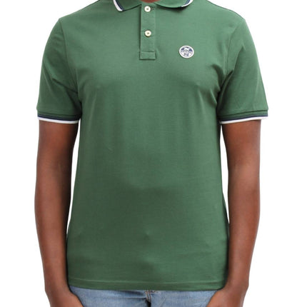 NORTH SAILS - Men's polo shirt with contrasting piping - Size 4XL-4