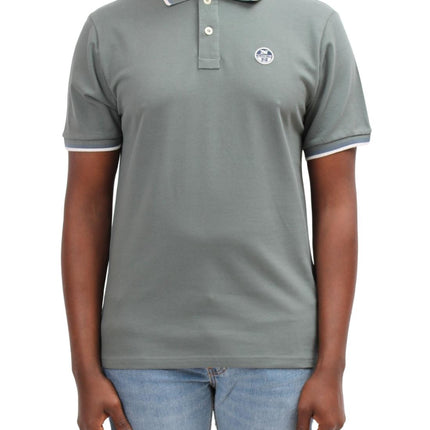NORTH SAILS - Men's polo shirt with contrasting piping - Size 4XL-8