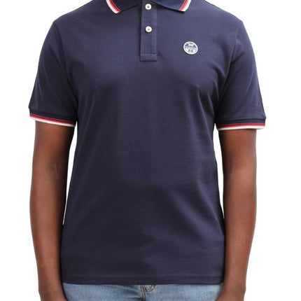 NORTH SAILS - Men's polo shirt with contrasting piping - Size 4XL-12