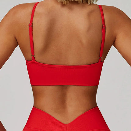 Earthbound Girl Double-Strap Racerback Sports Bra-3