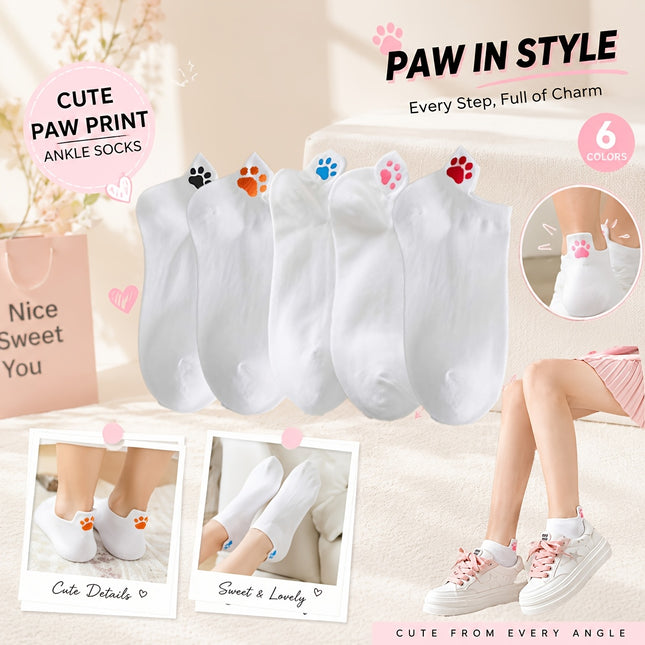 Willekeurige 1/3/6/9 Paar Dames Creatieve Poot-Grip Multi-Color Oorlus Onzichtbare Korte Sokken, Comfortabel en Ademend, Lichtgewicht en Zacht, Casual All-Match, Geschikt voor Spelen, Vrije Tijd, Feesten, Reizen - XdropX