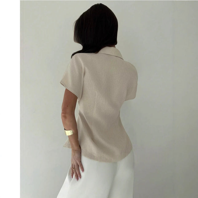 Cross-border Best-selling Women's Solid-color Tops - XdropX