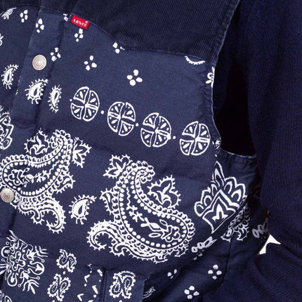 LEVI'S - Men's padded sleeveless jacket with paisley pattern-6