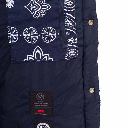 LEVI'S - Men's padded sleeveless jacket with paisley pattern-10