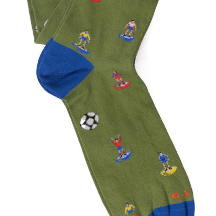 GALLO - Men's long socks with football pattern-0