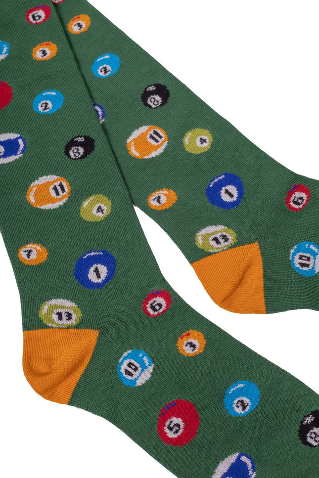 GALLO - Men's long socks with biliard balls pattern-1