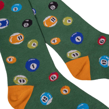 GALLO - Men's long socks with biliard balls pattern-4
