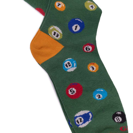 GALLO - Men's long socks with biliard balls pattern-0