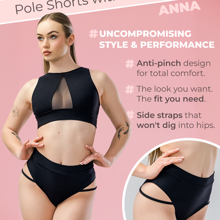 Pole Shorts with Side Straps – Anna-1