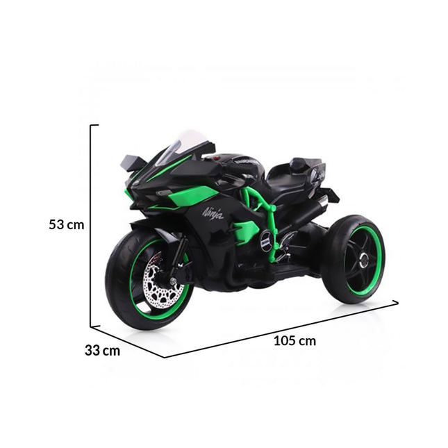 Moni Bo Ninja elektromos 3 kerekű motor - Zöld-1