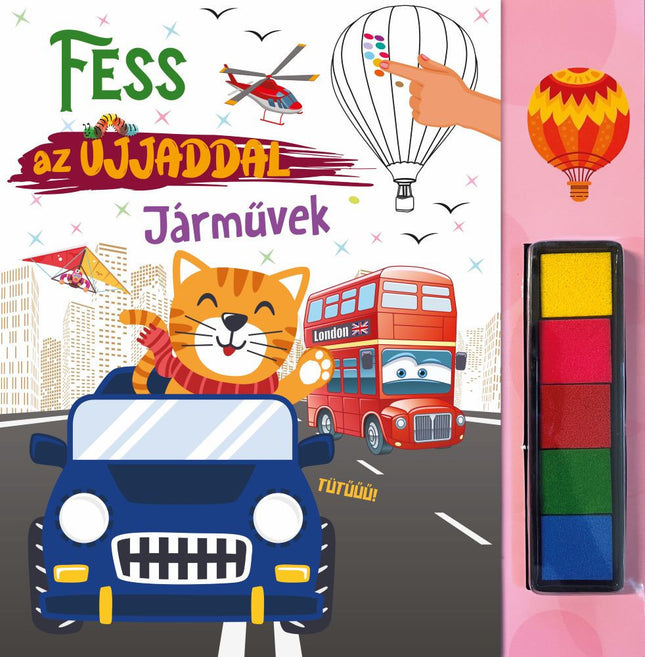 Napraforgó Fess az ujjaddal - Járművek-0