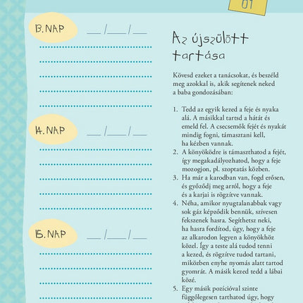 Napraforgó Napló a babám első évéről (fiús)-8