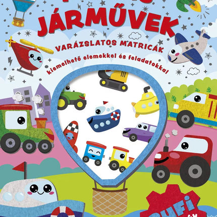 Napraforgó Varázslatos matricák - Mókás járművek-0