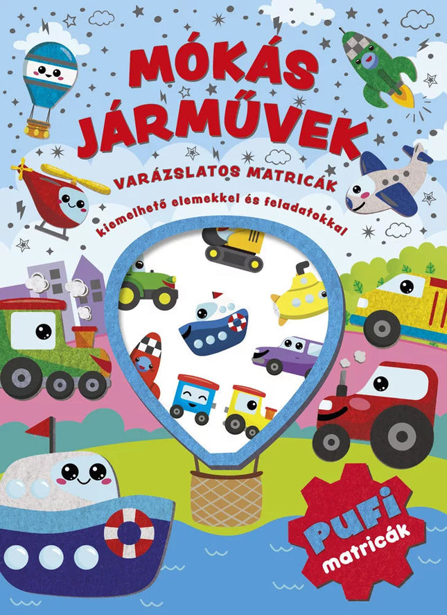 Napraforgó Varázslatos matricák - Mókás járművek-0