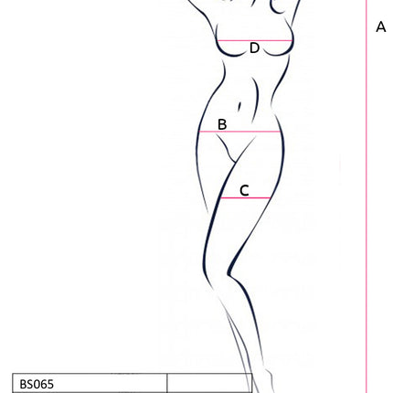 white ouvert Bodystocking BS078 - S/L-2