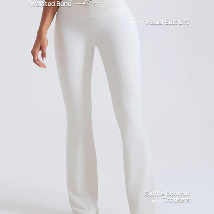 BareLift Knot-Waist Flare Pants-1