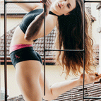black / pink / XS
