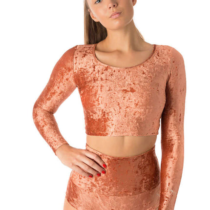 Velvet Sport Crop Top – Pavi-14