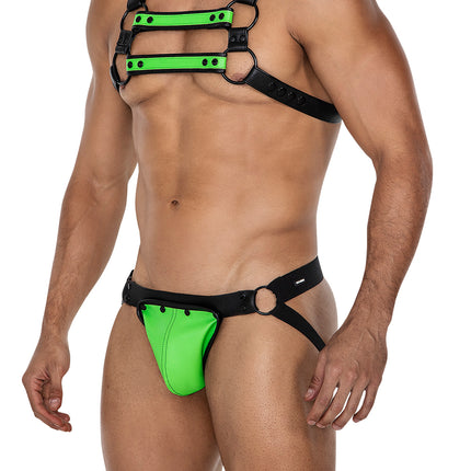 neon green/black Jock Snap - L/XL-4