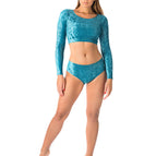 Turquoise velvet / XS