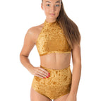 gold velvet / XS