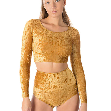 Velvet Sport Crop Top – Pavi-10