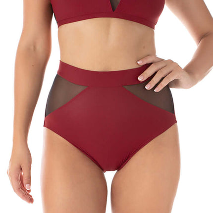 High Waist Mesh Pole Shorts – Monica-1