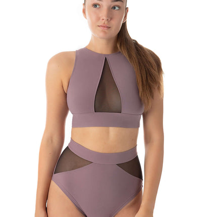 Mesh sports bra for pole dancing & yoga – Rachel-7