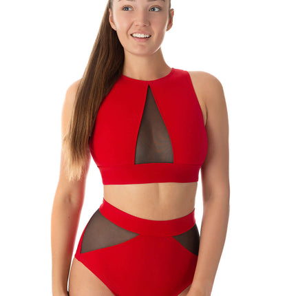 Mesh sports bra for pole dancing & yoga – Rachel-8