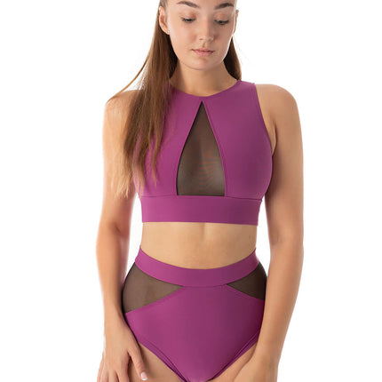 Mesh sports bra for pole dancing & yoga – Rachel-11