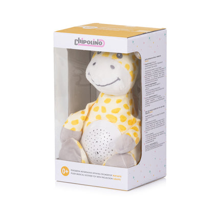 Chipolino projektoros zenélő plüss játék - Giraffe-3