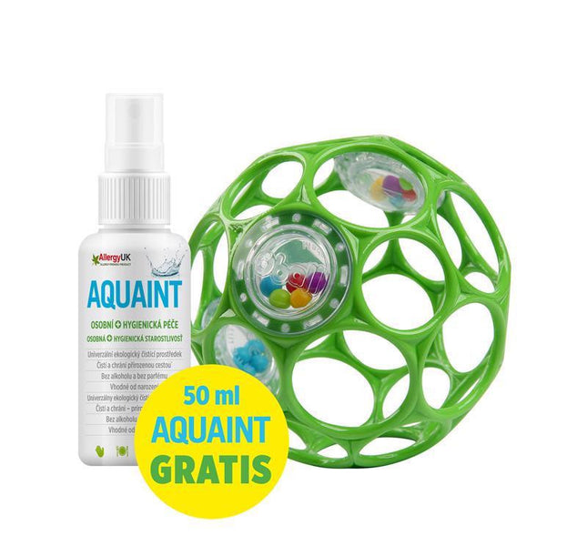 OBALL Csörgő Játék, 10 cm, seafoam, 0 hó+, + AJÁNDÉK Aquaint, 50ml-0