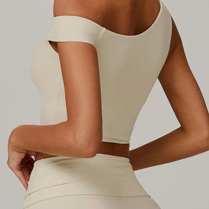 Eco-Recycled Asymmetrical Shoulder Athletic Tank-4