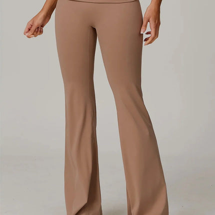 Eco-Recycled Versatile High-Waisted Flared Pants-2
