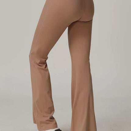 Eco-Recycled Versatile High-Waisted Flared Pants-3
