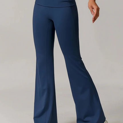 Eco-Recycled Versatile High-Waisted Flared Pants-5